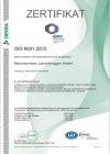 ISO 9001:2015 Qualitätsmanagementsystem